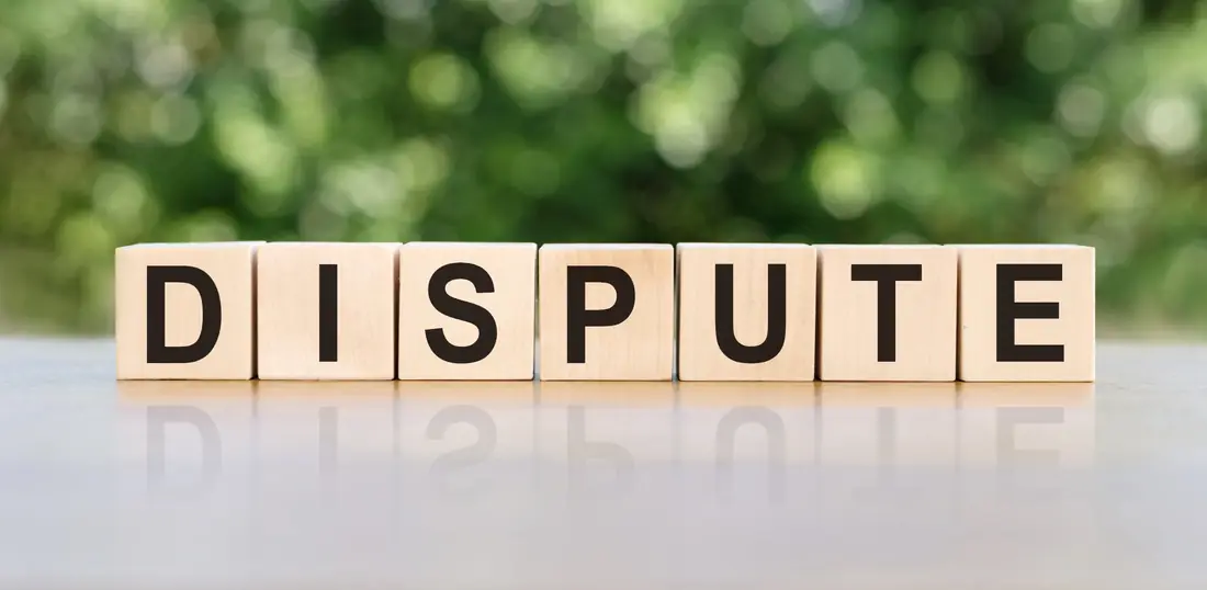 Wooden blocks spelling dispute